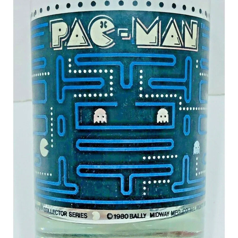 PAC-MAN Glass Arby's Collector's Series 1980 Bally Midway Mfg Co 12 OZ‎  Barware